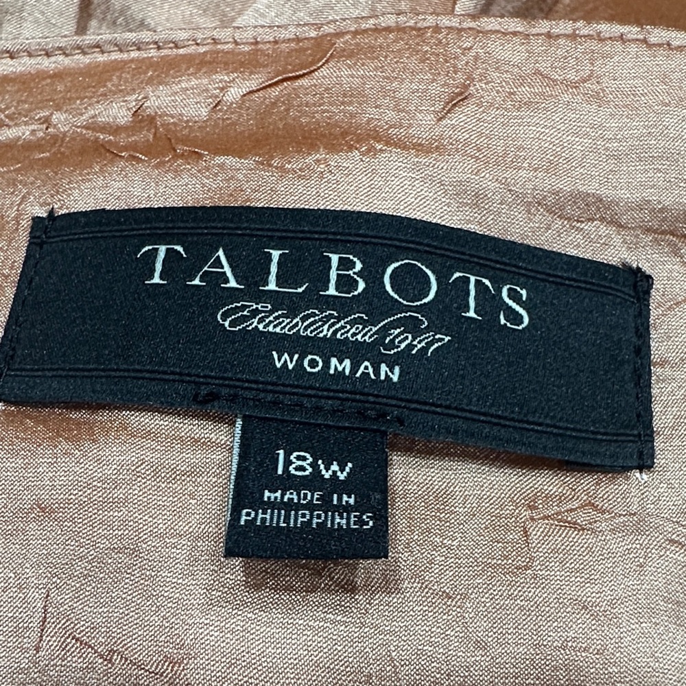 Talbots Shimmering Salmon A-Line Skirt YT3 - Picture 3 of 7